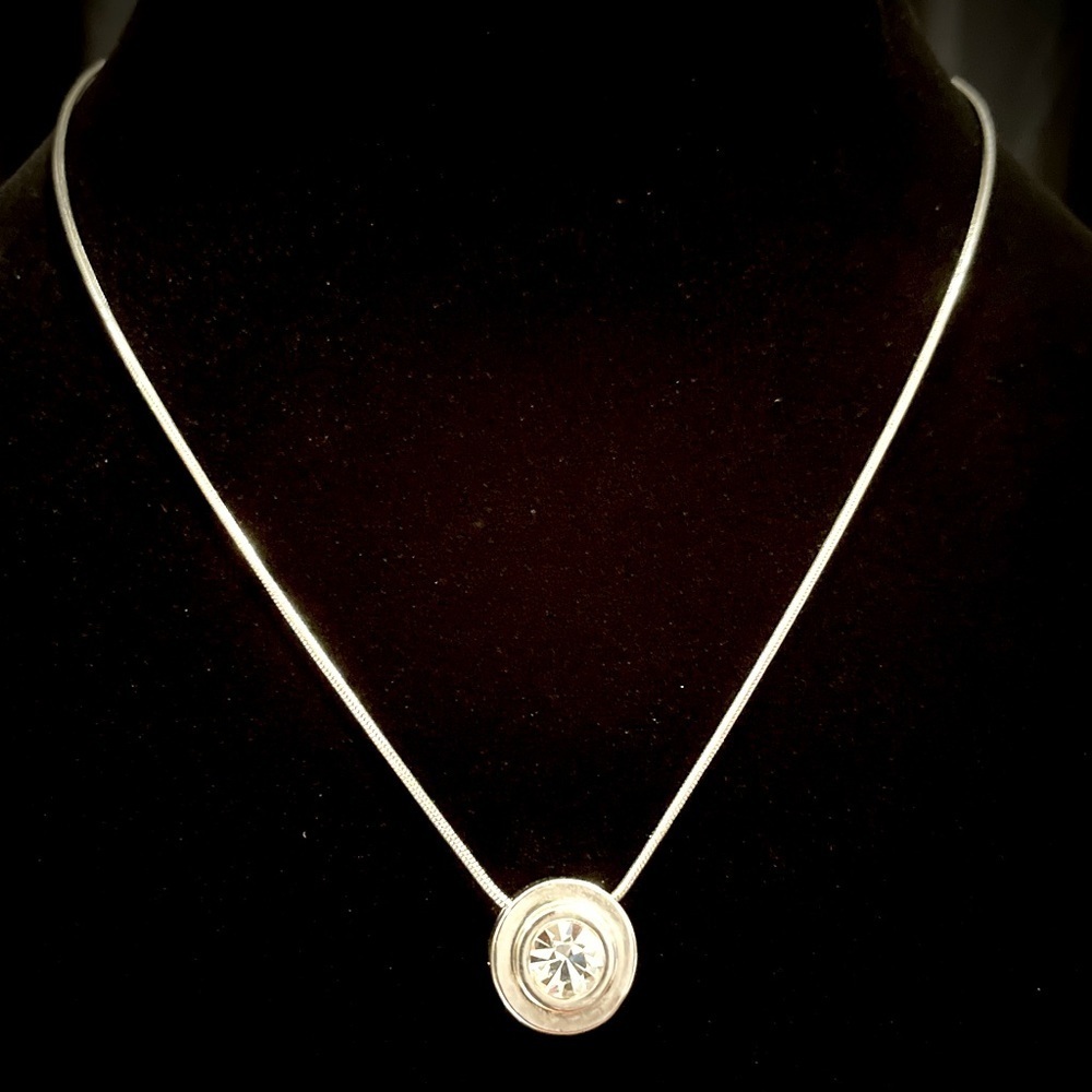 M4M Rhinestone Solitare Necklace​​​